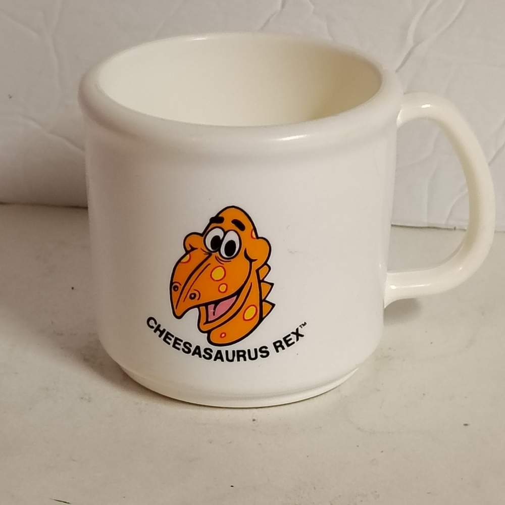 Cheesasaurus Rex Child's Cup Mug Kraft Cheese & Macaroni Friends Plastic